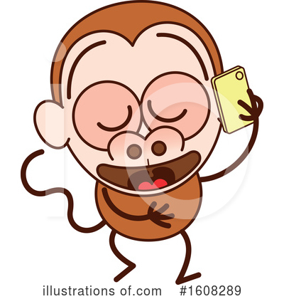 Royalty-Free (RF) Monkey Clipart Illustration by Zooco - Stock Sample #1608289