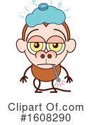 Monkey Clipart #1608290 by Zooco