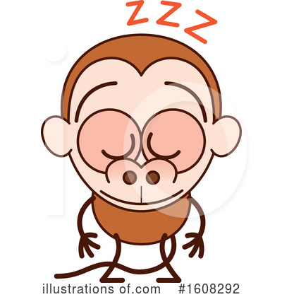 Royalty-Free (RF) Monkey Clipart Illustration by Zooco - Stock Sample #1608292