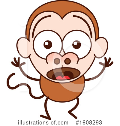 Royalty-Free (RF) Monkey Clipart Illustration by Zooco - Stock Sample #1608293