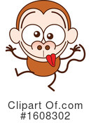 Monkey Clipart #1608302 by Zooco