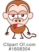 Monkey Clipart #1608304 by Zooco