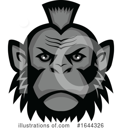 Chimpanzee Clipart #1644326 by patrimonio