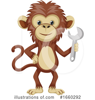 Monkey Clipart #1660292 by Morphart Creations