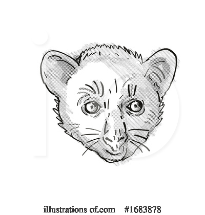 Royalty-Free (RF) Monkey Clipart Illustration by patrimonio - Stock Sample #1683878