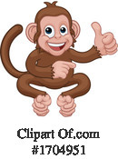 Monkey Clipart #1704951 by AtStockIllustration