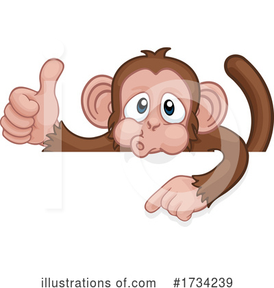 Royalty-Free (RF) Monkey Clipart Illustration by AtStockIllustration - Stock Sample #1734239