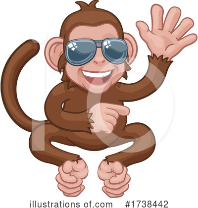 Royalty-Free (RF) Monkey Clipart Illustration by AtStockIllustration - Stock Sample #1738442
