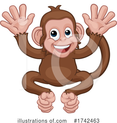 Royalty-Free (RF) Monkey Clipart Illustration by AtStockIllustration - Stock Sample #1742463