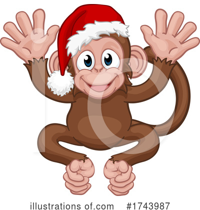Royalty-Free (RF) Monkey Clipart Illustration by AtStockIllustration - Stock Sample #1743987