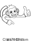 Monkey Clipart #1744941 by AtStockIllustration