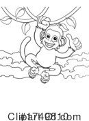 Monkey Clipart #1749810 by AtStockIllustration