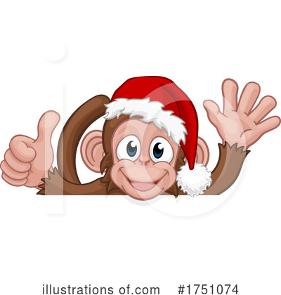 Royalty-Free (RF) Monkey Clipart Illustration by AtStockIllustration - Stock Sample #1751074