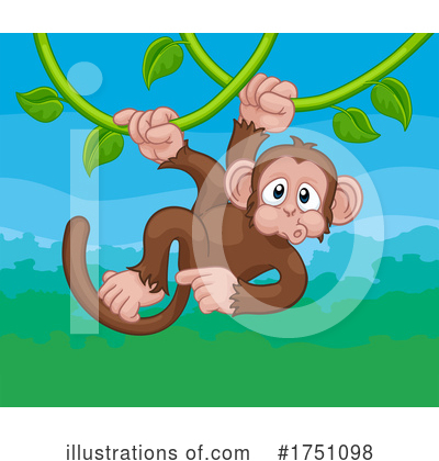 Royalty-Free (RF) Monkey Clipart Illustration by AtStockIllustration - Stock Sample #1751098