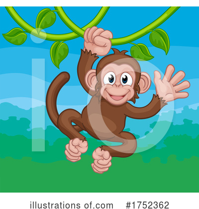 Royalty-Free (RF) Monkey Clipart Illustration by AtStockIllustration - Stock Sample #1752362