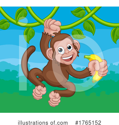 Royalty-Free (RF) Monkey Clipart Illustration by AtStockIllustration - Stock Sample #1765152