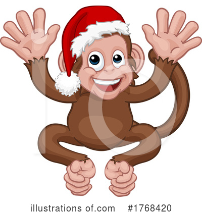 Royalty-Free (RF) Monkey Clipart Illustration by AtStockIllustration - Stock Sample #1768420