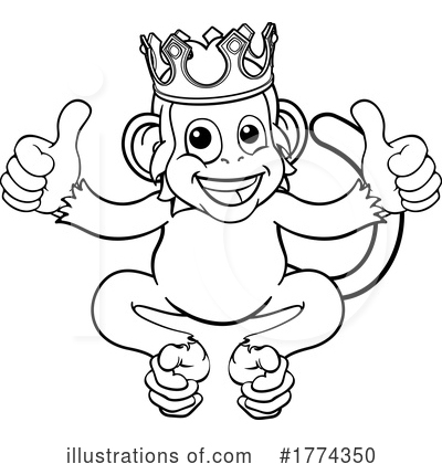 Royalty-Free (RF) Monkey Clipart Illustration by AtStockIllustration - Stock Sample #1774350