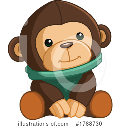 Royalty-Free (RF) Monkey Clipart Illustration by yayayoyo - Stock Sample #1788730
