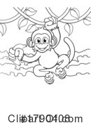 Monkey Clipart #1790408 by AtStockIllustration