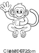 Monkey Clipart #1804725 by AtStockIllustration