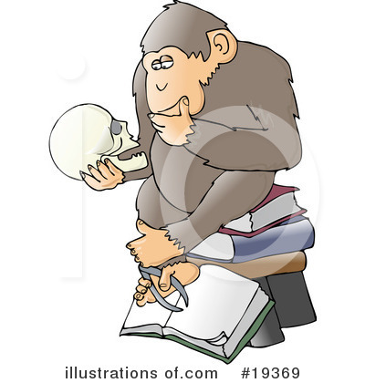 Royalty-Free (RF) Monkey Clipart Illustration by djart - Stock Sample #19369