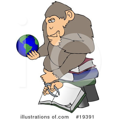Royalty-Free (RF) Monkey Clipart Illustration by djart - Stock Sample #19391