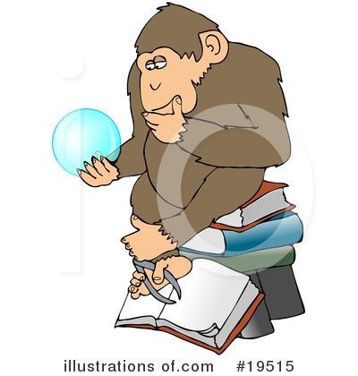 Royalty-Free (RF) Monkey Clipart Illustration by djart - Stock Sample #19515