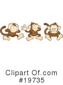 Monkey Clipart #19735 by AtStockIllustration