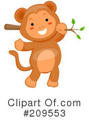 Monkey Clipart #209553 by BNP Design Studio