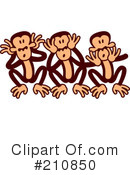 Monkey Clipart #210850 by Zooco