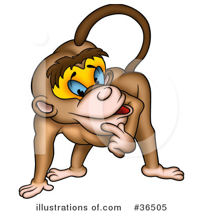 Monkey Clipart #36505 by dero
