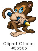 Monkey Clipart #36506 by dero