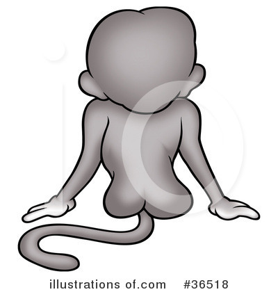 Royalty-Free (RF) Monkey Clipart Illustration by dero - Stock Sample #36518