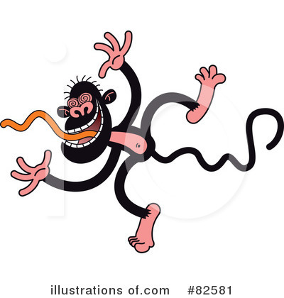Royalty-Free (RF) Monkey Clipart Illustration by Zooco - Stock Sample #82581