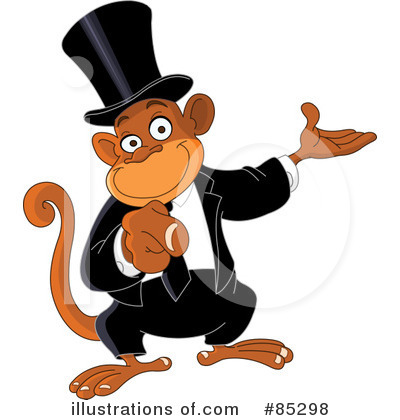 Royalty-Free (RF) Monkey Clipart Illustration by yayayoyo - Stock Sample #85298