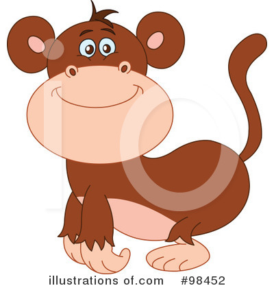 Royalty-Free (RF) Monkey Clipart Illustration by yayayoyo - Stock Sample #98452
