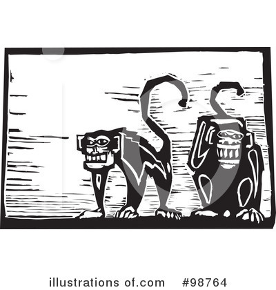 Monkeys Clipart #98764 by xunantunich
