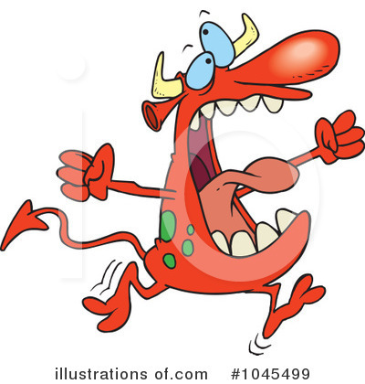 Royalty-Free (RF) Monster Clipart Illustration by toonaday - Stock Sample #1045499