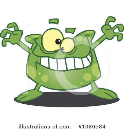 Royalty-Free (RF) Monster Clipart Illustration by toonaday - Stock Sample #1080584