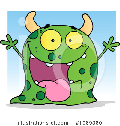 Royalty-Free (RF) Monster Clipart Illustration by Hit Toon - Stock Sample #1089380