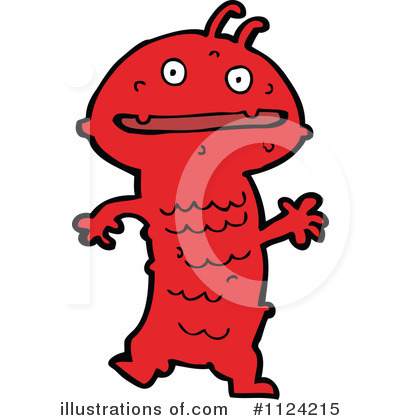 Royalty-Free (RF) Monster Clipart Illustration by lineartestpilot - Stock Sample #1124215
