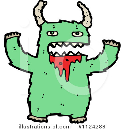 Royalty-Free (RF) Monster Clipart Illustration by lineartestpilot - Stock Sample #1124288