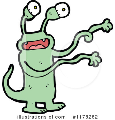 Royalty-Free (RF) Monster Clipart Illustration by lineartestpilot - Stock Sample #1178262