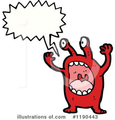 Royalty-Free (RF) Monster Clipart Illustration by lineartestpilot - Stock Sample #1190443