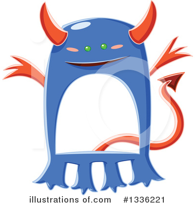 Royalty-Free (RF) Monster Clipart Illustration by Liron Peer - Stock Sample #1336221