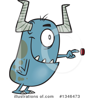 Royalty-Free (RF) Monster Clipart Illustration by toonaday - Stock Sample #1346473
