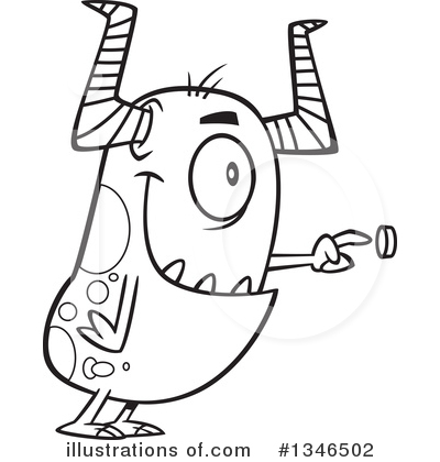 Royalty-Free (RF) Monster Clipart Illustration by toonaday - Stock Sample #1346502