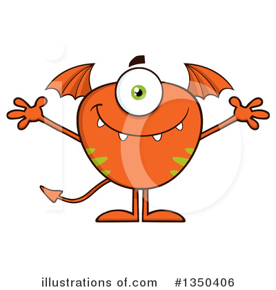 Royalty-Free (RF) Monster Clipart Illustration by Hit Toon - Stock Sample #1350406