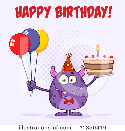 Royalty-Free (RF) Monster Clipart Illustration by Hit Toon - Stock Sample #1350419